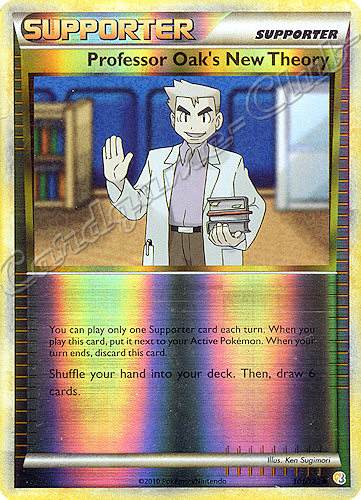101 / 123 Professor Oak's New Theory non comune foil reverse (EN) -NEAR MINT-