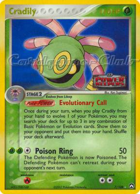 007 / 108 Cradily rara foil speciale (EN) -NEAR MINT-