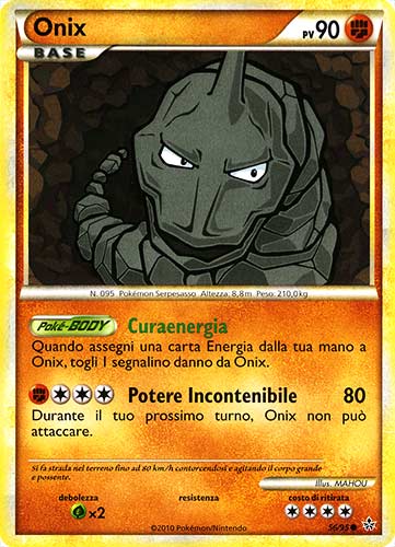 56 / 95 Onix comune (IT) -NEAR MINT-