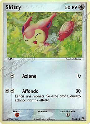 071 / 109 Skitty G-29 comune foil reverse (IT) -PLAYED-