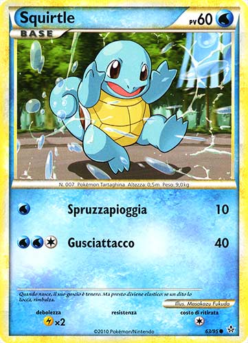 63 / 95 Squirtle comune (IT) -NEAR MINT-