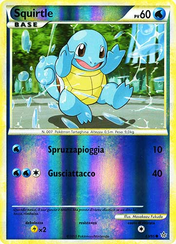 63 / 95 Squirtle comune foil reverse (IT) -NEAR MINT-