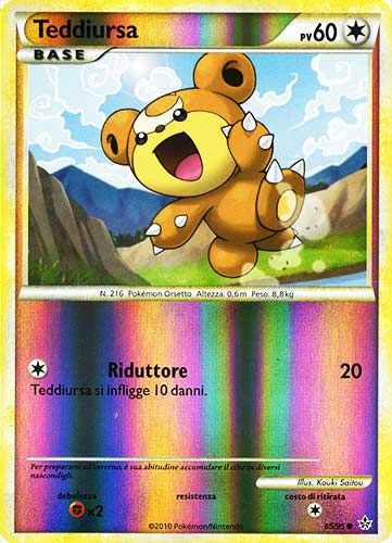 65 / 95 Teddiursa comune foil reverse (IT) -NEAR MINT-