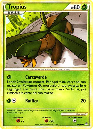 66 / 95 Tropius comune (IT) -NEAR MINT-