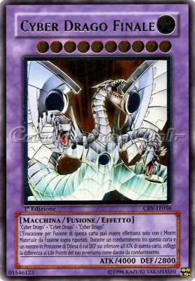 CRV-IT036 Cyber Drago Finale rara ultimate 1a Edizione (IT) -NEAR MINT-