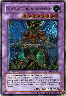 EOJ-IT035 Uomo Alato Selvaggio Eroe Elementale rara ultimate 1a Edizione (IT) -NEAR MINT-