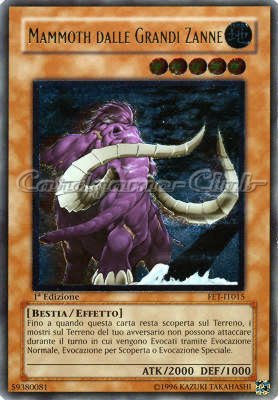 FET-IT015 Mammoth dalle Grandi Zanne rara ultimate 1a Edizione (IT) -NEAR MINT-