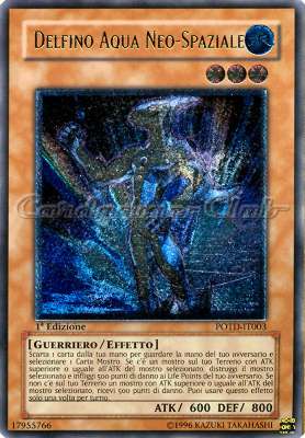 POTD-IT003 Delfino Aqua Neo-Spaziale rara ultimate 1a Edizione (IT) -NEAR MINT-