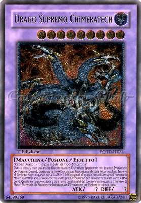 POTD-IT034 Drago Supremo Chimeratech rara ultimate 1a Edizione (IT) -NEAR MINT-