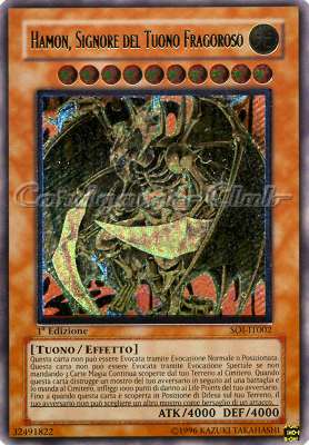 SOI-IT002 Hamon, Signore del Tuono Fragoroso rara ultimate 1a Edizione (IT) -NEAR MINT-