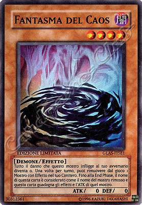 GLAS-ITSE1 Fantasma del Caos super rara Edizione Limitata (IT) -NEAR MINT-
