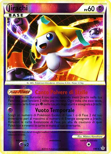 01 / 95 Jirachi rara foil reverse (IT) -NEAR MINT-