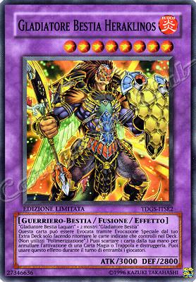 TDGS-ITSE2 Gladiatore Bestia Heraklinos super rara Edizione Limitata (IT) -NEAR MINT-