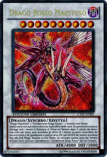 CT07-IT001 Drago Rosso Maestoso rara segreta Edizione Limitata (IT) -NEAR MINT-