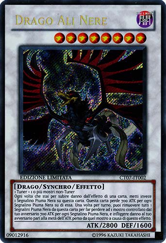 CT07-IT002 Drago Ali Nere rara segreta Edizione Limitata (IT)  -GOOD-