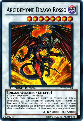 CT07-IT025 Arcidemone Drago Rosso super rara Edizione Limitata (IT) -NEAR MINT-