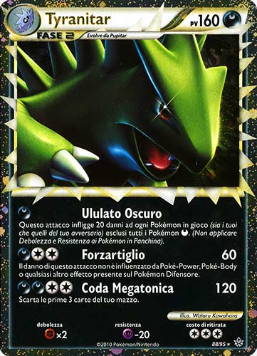 88 / 95 Tyranitar rara prime foil (IT) -NEAR MINT-
