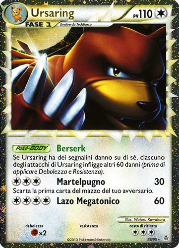 89 / 95 Ursaring rara prime foil (IT) -NEAR MINT-