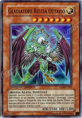 GLAS-ITSP1 Gladiatore Bestia Ottavio super rara Edizione Limitata (IT) -NEAR MINT-