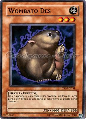 TLM-IT031 Wombato Des comune Unlimited (IT) -NEAR MINT-