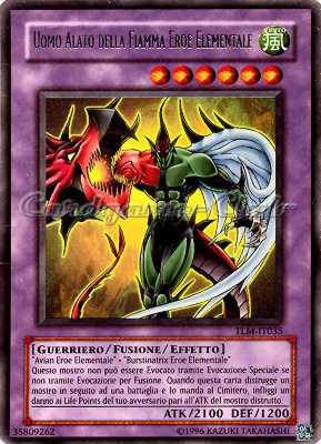 TLM-IT035 Uomo Alato della Fiamma Eroe Elementale ultra rara Unlimited (IT) -NEAR MINT-