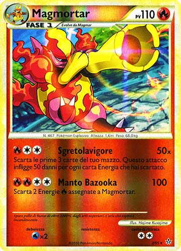 02 / 95 Magmortar rara foil reverse (IT) -NEAR MINT-