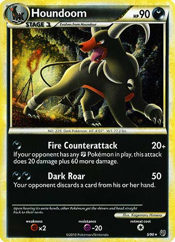 05 / 90 Houndoom rara foil (EN) -NEAR MINT-