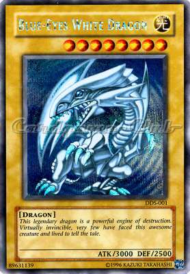DDS-001 Blue-Eyes White Dragon rara segreta (EN) -NEAR MINT-