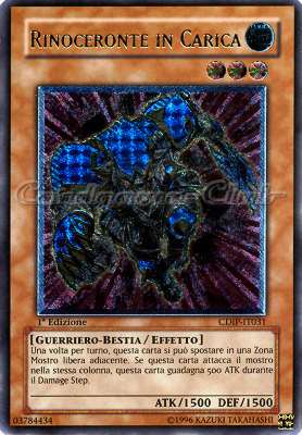 CDIP-IT031 Rinoceronte in Carica rara ultimate 1a Edizione (IT) -NEAR MINT-