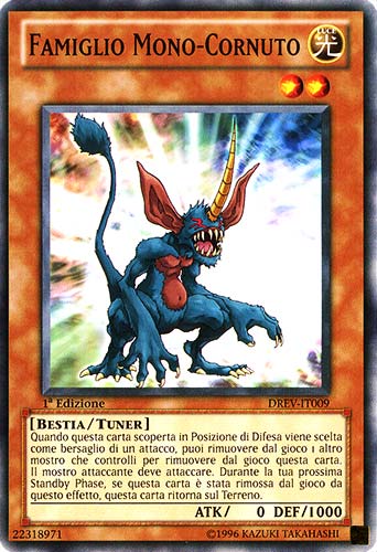 DREV-IT009 Famiglio Mono-Cornuto comune 1a Edizione (IT) -NEAR MINT-