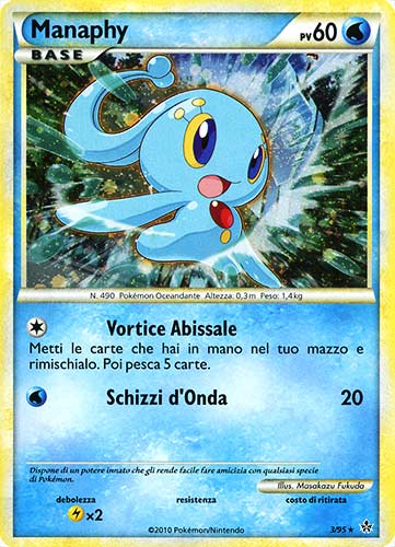 03 / 95 Manaphy rara foil (IT) -PLAYED-