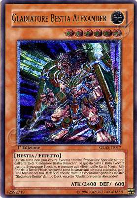 GLAS-IT017 Gladiatore Bestia Alexander rara ultimate 1a Edizione (IT) -NEAR MINT-