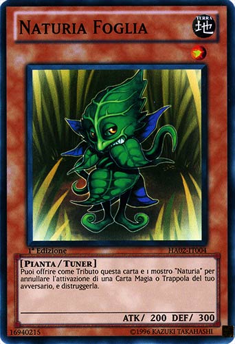 HA02-IT004 Naturia Foglia super rara 1a Edizione (IT) -NEAR MINT-