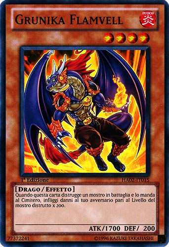 HA02-IT015 Grunika Flamvell super rara 1a Edizione (IT)  -GOOD-