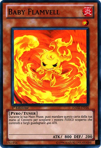 HA02-IT016 Baby Flamvell super rara 1a Edizione (IT)  -GOOD-