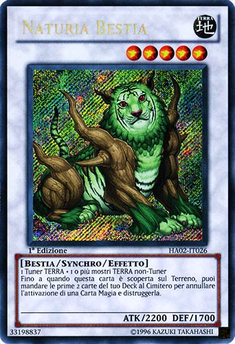 HA02-IT026 Naturia Bestia rara segreta 1a Edizione (IT) -NEAR MINT-