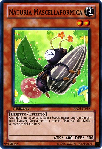 HA02-IT039 Naturia Mascellaformica super rara 1a Edizione (IT) -PLAYED-