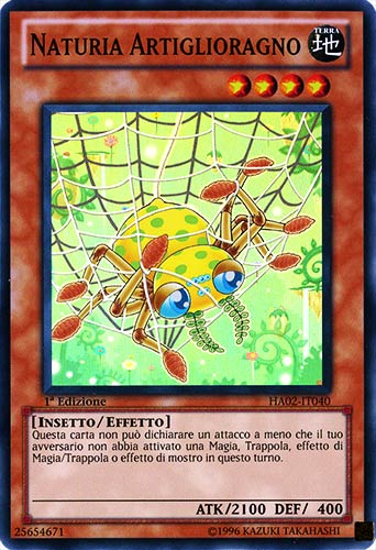 HA02-IT040 Naturia Artiglioragno super rara 1a Edizione (IT) -NEAR MINT-