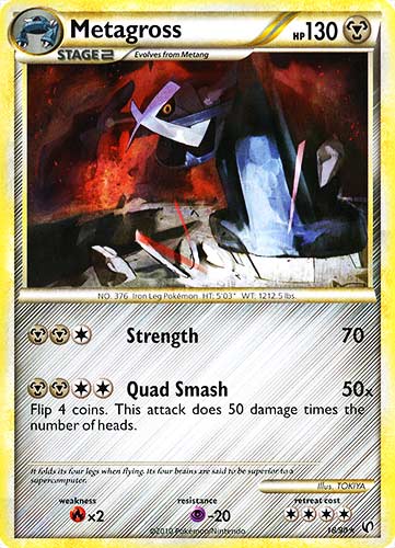 18 / 90 Metagross rara (EN) -NEAR MINT-