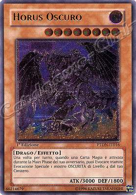 PTDN-IT016 Horus Oscuro rara ultimate 1a Edizione (IT)  -PLAYED-