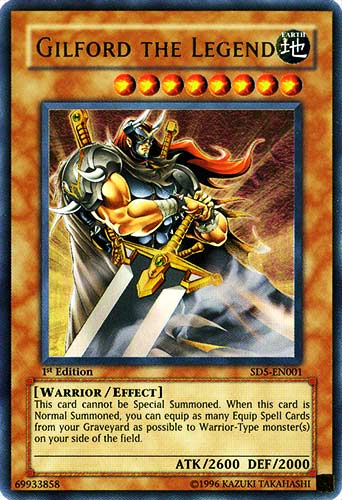 SD5-EN001 Gilford the Legend ultra rara 1st edition  -GOOD-