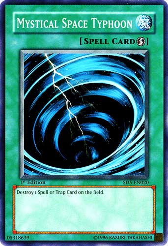 SD5-EN020 Mystical Space Typhoon comune 1st edition -NEAR MINT-