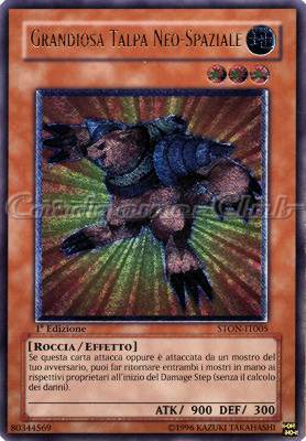 STON-IT005 Grandiosa Talpa Neo-Spaziale rara ultimate 1a Edizione (IT)  -PLAYED-