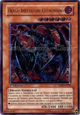 TAEV-IT019 Drago Imperatore Chthoniano rara ultimate 1a Edizione (IT) -GOOD-