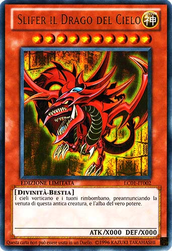 LC01-IT002 Slifer il Drago del Cielo ultra rara Edizione Limitata (IT) -NEAR MINT-