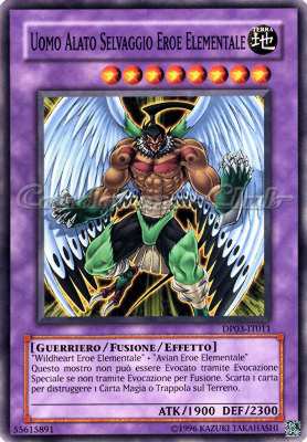 DP03-IT011 Uomo Alato Selvaggio Eroe Elementale comune Unlimited (IT) -NEAR MINT-