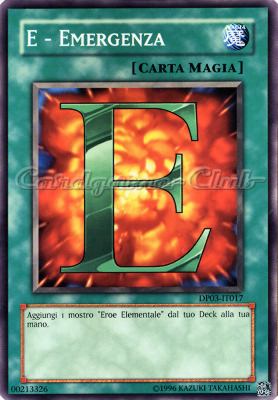 DP03-IT017 E-Emergenza comune Unlimited (IT) -NEAR MINT-