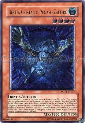 FOTB-IT007 Bestia Cristallo Pegaso Zaffiro rara ultimate Unlimited (IT) -NEAR MINT-