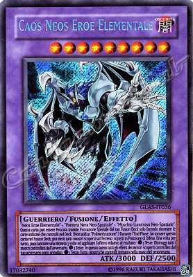 GLAS-IT036 Caos Neos Eroe Elementale rara ghost Unlimited (IT) -NEAR MINT-