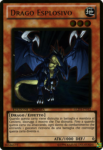 GLD3-IT012 Drago Esplosivo rara oro Edizione Limitata (IT) -GOOD-